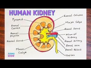 How To Draw Kidney | Step By Step For Beginners