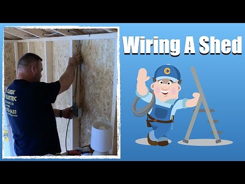 How To Wire a Shed with EXPOSED Wiring | Point Pleasant, NJ