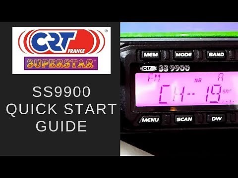 CRT SS 9900 Anytone 6666 total beginners guide. CB radio.