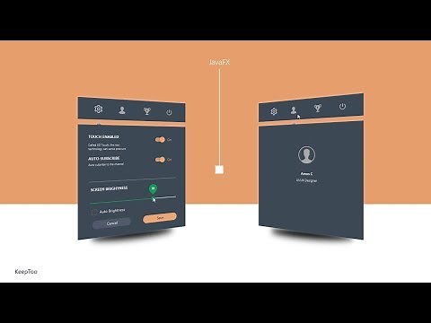 JavaFX Settings UI Design - Scene builder and Netbeans