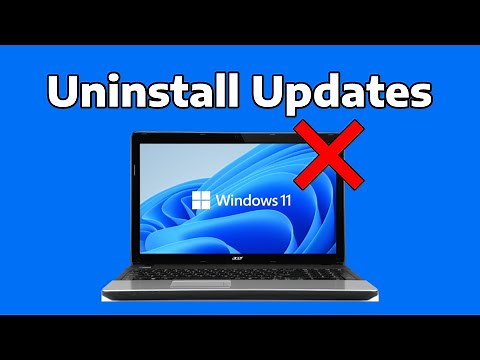 How To Uninstall Updates in Windows