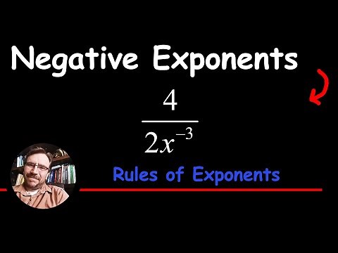 How to Simplify a Negative Exponent - BE CAREFUL - Algebraic Fraction