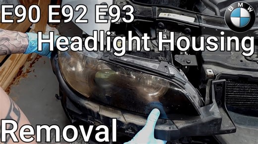 BMW E90 E91 E92 E93 headlight housing removal | 323i 325i 328i 330i 335i