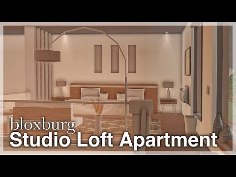 Bloxburg - Studio Loft Apartment Speedbuild (interior + full tour)