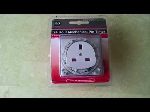 Masterplug TCP24 Mechanical Timer Switch Setup Instructions