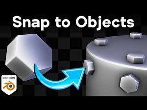 Snapping to an Objects Surface in Blender (Tutorial)