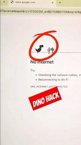 🦖 Win Chrome Dino Game Every Time With This Hack!🤩 #shorts #chrome #tipsandtricks