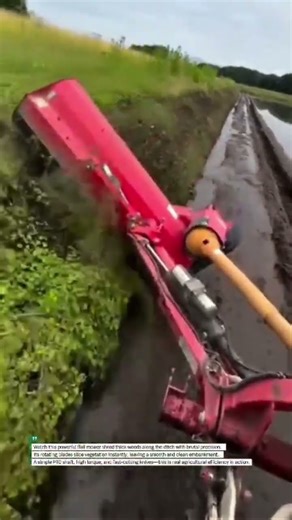 Ditch Mower Power! Extreme Cut! #FlailMower #FarmTools #SatisfyingCut