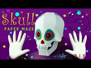 SKULL - 3D paper mask DIY