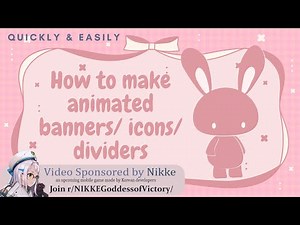 How to create animated banners/icons/dividers│Sponsored by Nikke│Join our 24K Discord fam│ Elvira