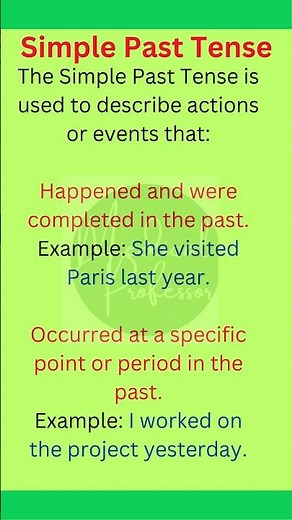 "Simple Past Tense Made Easy: Examples & Usage Guide"