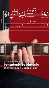 🎯 Pentatonic mastered? Time to level up. The full 7-note diatonic scale is next — and it only takes 2 extra notes to open up a world of new sounds. Let’s go! 🎸 In lesson two of our Pentatonic to Diatonic course, we now take all of that golden learning from the previous lesson, and apply it to the this lesson. That means we can whizz through the concepts a little more quickly, and focus on the scales we are learning. let’s go through it. Start Here 👉 https://tinyurl.com/4eh5rfzu #LeadGuitar #P
