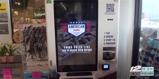 Ammunition vending machines appear in select Oklahoma grocery stores