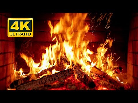 🔥 Cozy Fireplace 4K (12 HOURS). Fireplace with Crackling Fire Sounds. Fireplace video for TV 4K