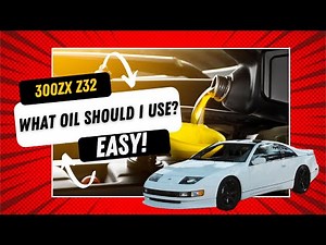 What Oil Should you be using on your 300zx z32? Oil Change Made Easy!
