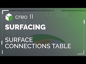 Surface Connections Table | Creo 11