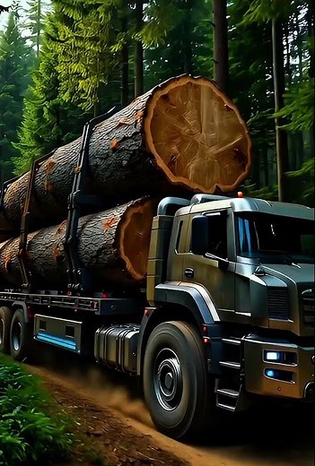 These Logging Trucks Carry Entire Trees 😱
