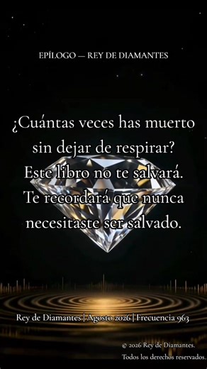 Hay un momento en la vida donde todo lo que creías ser deja de ser suficiente. No porque hayas fallado. Sino porque algo más grande intenta nacer en ti. Ese momento no se anuncia. No pide permiso. Simplemente llega. Y cuando llega, tienes dos opciones: Resistirlo. O atravesarlo. Este libro es para quienes eligieron atravesarlo. Para quienes ya murieron más de una vez sin dejar de respirar. Para quienes saben que el dolor no fue el final. Fue la puerta. No vine a salvarte. Vine a recordarte que n