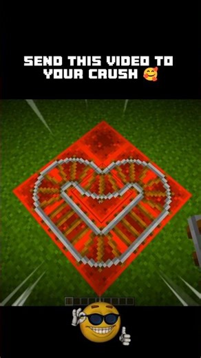 How to Make a HEART in Minecraft ❤️ | Easy Build #shorts #minecraft #minecraftshorts #jumpstyle