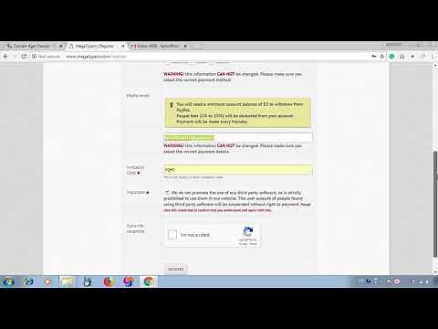 How to create an account on megatypers com