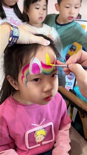 Unicorn face painting #makeup #art #painting
