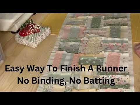 Simple Table Runner. No Binding No Batting.