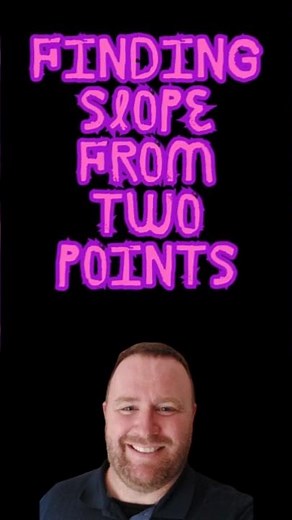 How to Find the Slope From Two Points #maths #math #mathematics #algebra