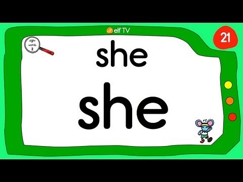 Sight Words for Kindergarten #2 - Vocabulary Words by ELF Learning
