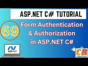 69 🔒Secure Your ASP.NET C# Web App with Form Authentication and Authorization🚀 Visual Studio Tips🛡️