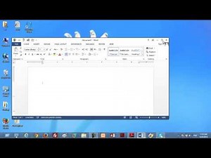 Lesson 02 How to Open - Word 2013 - Sahalsoftware