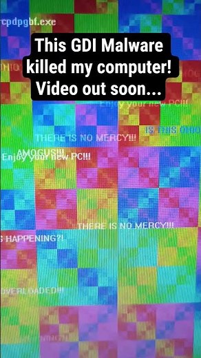 This GDI Malware Killed my PC! #gdimalware