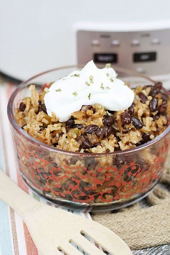 Crockpot Black Beans & Rice