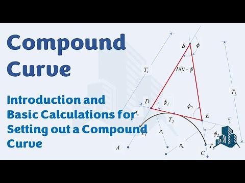 Compound curve: An introduction and basic calculations required for setting out a compound curve