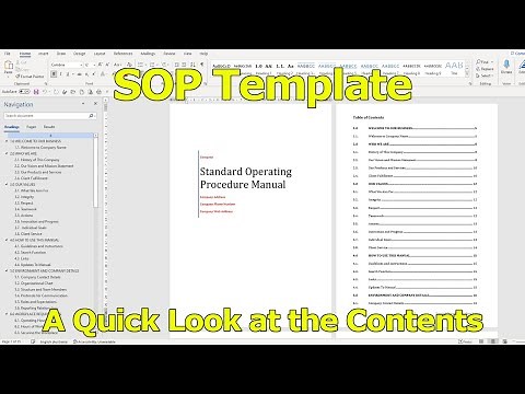 SOP Template - Create Standard Operating Procedures and Watch Your Business Thrive