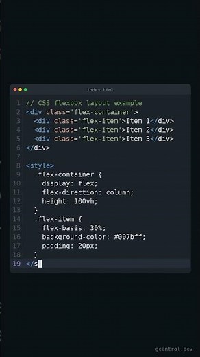 Learn CSS Flexbox in 30s: Stack Layouts Perfectly