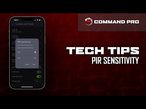 COMMAND PRO TECH TIP | How To Adjust PIR Sensitivity