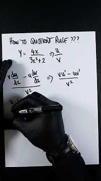Differentiation: Using the Quotient Rule to Differentiate