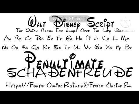 Walt Disney Script Font!!🤩🤩🥳 (Fixed)