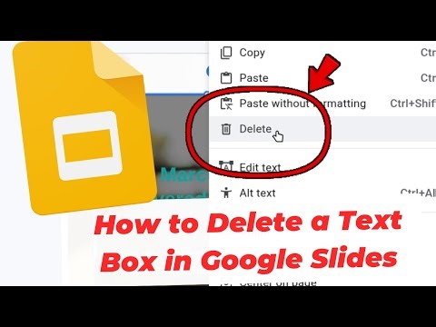 How to Delete a Text Box in Google Slides