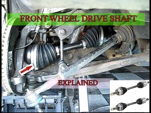 Front wheel drive mechanism | Drive shaft explained