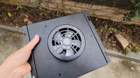 DC HOUSE Solar Vent Fan - Weatherproof Metal Shell Design, 5W Solar Powered Roof Fan without Battery - Up to 238 Sq Ft Coverage - Perfect for Small Sheds, Chicken Coops, Greenhouses, and Cabins