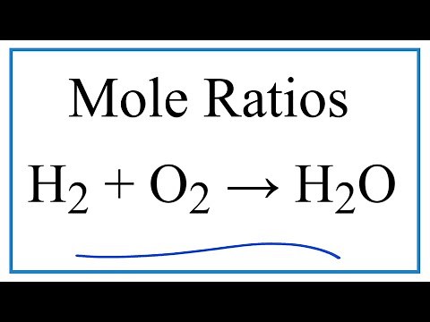 Mole Ratio for H2 + O2 = H2O