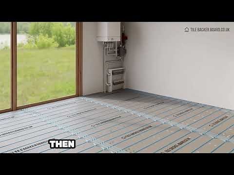 How to Install Underfloor Heating Boards like a Pro - Insulated Overlay Boards Wet Systems #ufh #xps