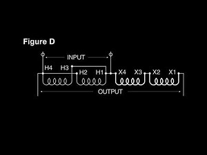 Hubbell-Acme Electric Single Phase Buck Boost Wiring Demo- Catalog Figure D