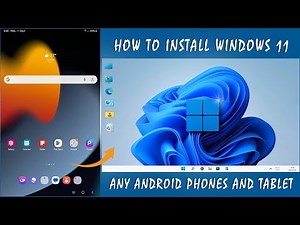 How to Install Windows 11 On Any Android Tablet and Phones (2024) || Windows 11