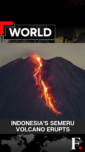 #FPReels | Indonesia: Volcano Eruption Devastates Java Villages, Highest Level Alert Issued Indonesia’s Mount Semeru erupted on November 19, sending ash clouds nearly 2 km high and forcing authorities to maintain the highest alert level on Java’s tallest volcano. Footage shows villages in East Java buried under pyroclastic mud and ash, with homes heavily damaged in Kamar A, one of the red-zone areas. Officials say lava and rocks travelled up to 13 km down the slopes. With nearly 130 active volca