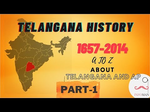 Telangana History in Telugu | Part-1 | How Andhra Pradesh is formed | Infoman Telugu