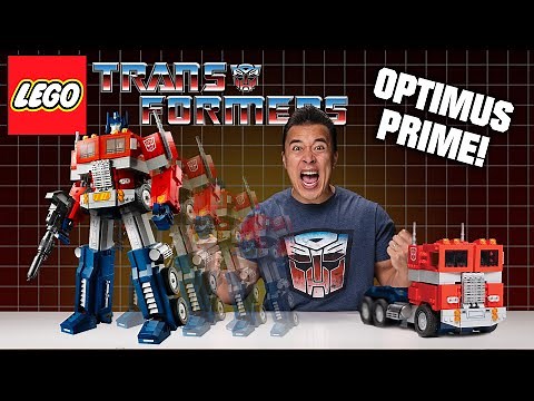 LEGO TRANSFORMERS!!! LEGO OPTIMUS PRIME - Set 10302 Unboxing, Speed Build & Review!