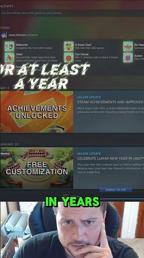 UNO PC Has Steam Achievments
