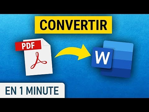 Comment convertir un PDF en Word
